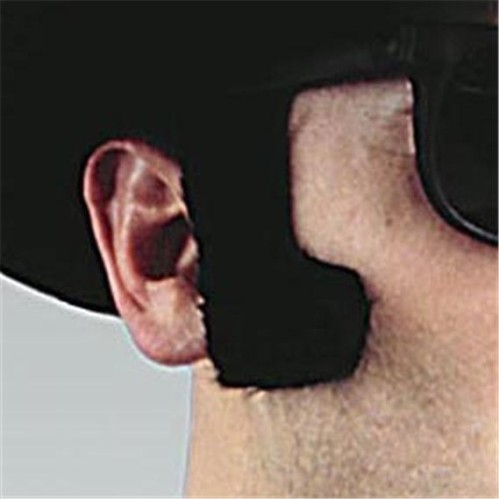 The black sideburns